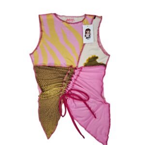 Regata rosa e amarela (P)