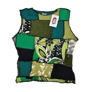 Regata retalhos verde (G)