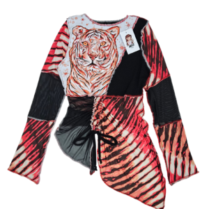 Blusa manga longa Tigre vermelho (P)